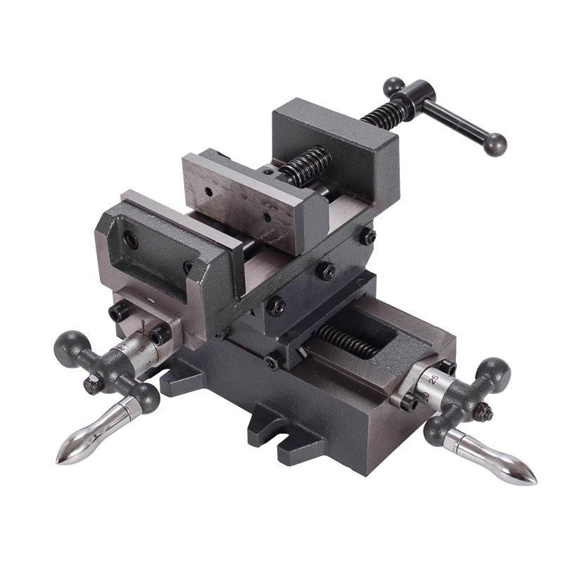 Drill Press - Morsa Industriale a Croce Bidirezionale, Morsa